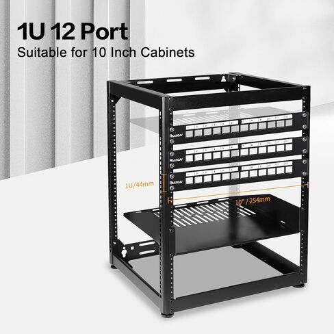 لوحة Keystone Patch 48 Port UTP/STP 1U لوحة تصحيح فارغة مع إدارة الكابلات وشريط الدعم المناسب لحجر المفتاح متعدد النوع in Kuwait