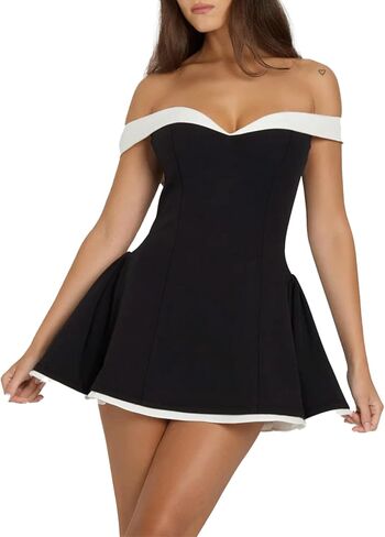 Women's Ruffle Hem Mini Dress Ruched Waist Summer Sleeveless Sexy Corset Short Party Bodycon Y2K Dresses in Kuwait