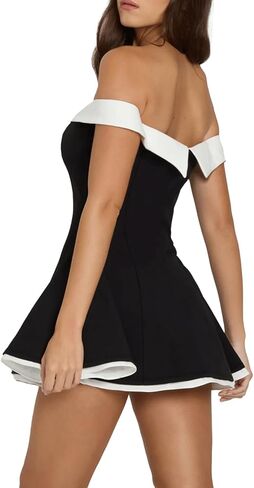 Women's Ruffle Hem Mini Dress Ruched Waist Summer Sleeveless Sexy Corset Short Party Bodycon Y2K Dresses in Kuwait