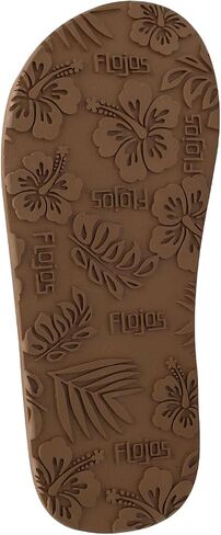 Flojos Mischa Women's Sandal, Wide Double Braided Thong Strap W/Kush Embossed Bed in Saudi Arabia
