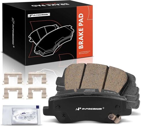 A-Premium Rear Ceramic Disc Brake Pads Set Compatible with Cadillac CTS 2014-2019, ATS 2013-2019, 4 Pcs in Saudi Arabia