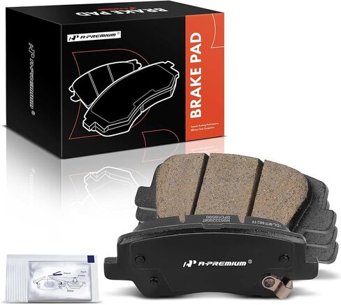 A-Premium Rear Ceramic Disc Brake Pads Set Compatible with Cadillac CTS 2014-2019, ATS 2013-2019, 4 Pcs in Saudi Arabia