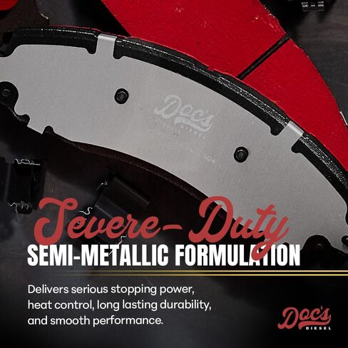 Doc's Diesel Rear SRW Brake Pads DP2225 | Compatible with Ram 6.7L Cummins 2500, 3500 2019-2024 | Replaces 2225 in Saudi Arabia