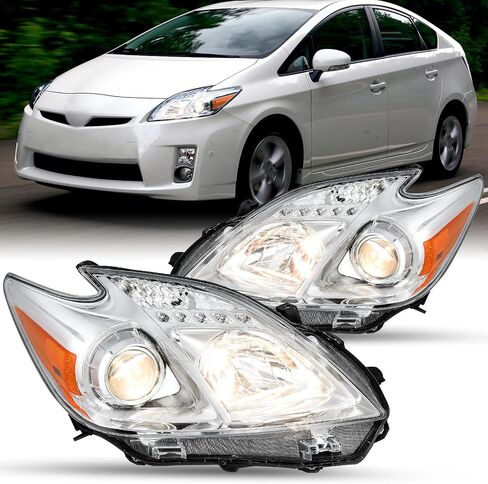 مصباح JSBoyat Halogen الأمامي لعام 2012-2015 Toyota Prius ، سائق بديل لمجموعة المصابيح الأمامية على غرار OE وجانب الركاب in Kuwait