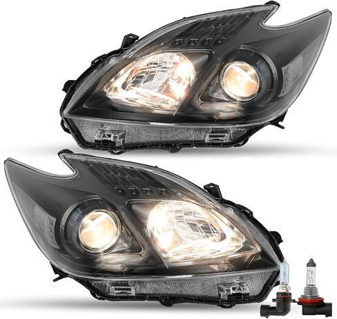 مصباح JSBoyat Halogen الأمامي لعام 2012-2015 Toyota Prius ، سائق بديل لمجموعة المصابيح الأمامية على غرار OE وجانب الركاب in Saudi Arabia