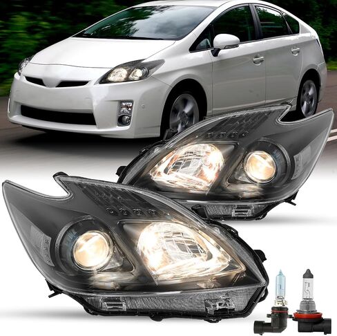 مصباح JSBoyat Halogen الأمامي لعام 2012-2015 Toyota Prius ، سائق بديل لمجموعة المصابيح الأمامية على غرار OE وجانب الركاب in Saudi Arabia