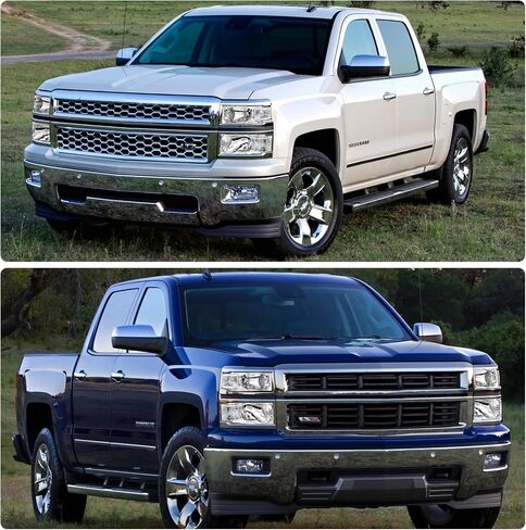 Headlight Assembly for 2014 2015 Chevy Silverado 1500 Chrome Housing with Clear Reflector Left and Right Pair in Saudi Arabia