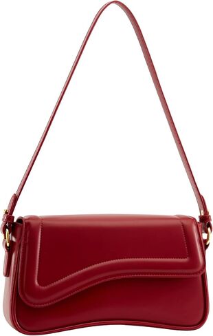 Shoulder Bag for Women Purse Leather Hobo Handbags Clutch Saddle Bags Trendy Underarm Bag with 2 Removable Strap in Kuwait