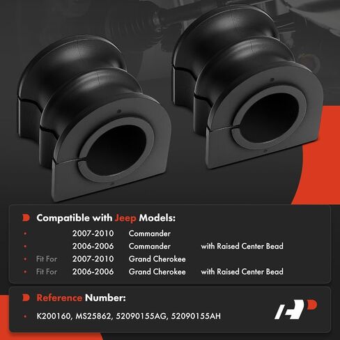 A-Premium 2 x Front To Frame Sway Bar Bushing Kit, Compatible with Jeep Grand Cherokee, Commander, 2006 2007 2008 2009 2010 in Saudi Arabia
