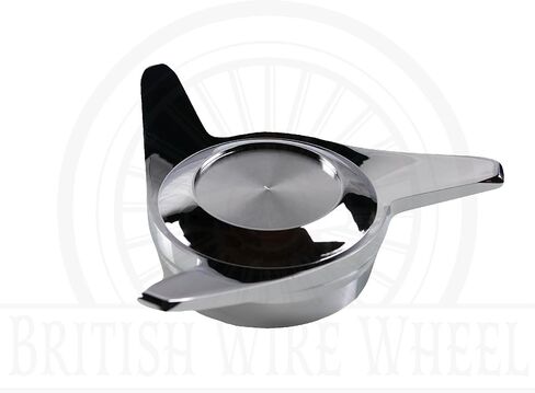 3 أذن جرفت قبض على أغطية الدوار ث/دايتون Eagle Chrome & Black Solid Metal Wheel Chip (مجموعة من 4) | تم تصميمه للسيارات الكلاسيكية والسيارات الكلاسيكية والبناء المخصص مع عجلات سلكية in Saudi Arabia