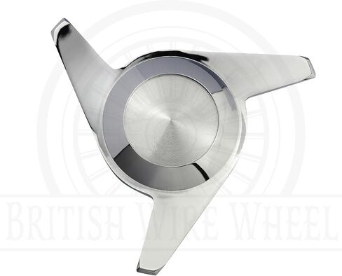 3 أذن جرفت قبض على أغطية الدوار ث/دايتون Eagle Chrome & Black Solid Metal Wheel Chip (مجموعة من 4) | تم تصميمه للسيارات الكلاسيكية والسيارات الكلاسيكية والبناء المخصص مع عجلات سلكية in Saudi Arabia