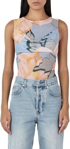 Giraropa Sheer Mesh Top for Women Summer Sleeveless Crew Neck Slim Fit Tank Tops Sexy See Through Blouse Shirt in Saudi Arabia