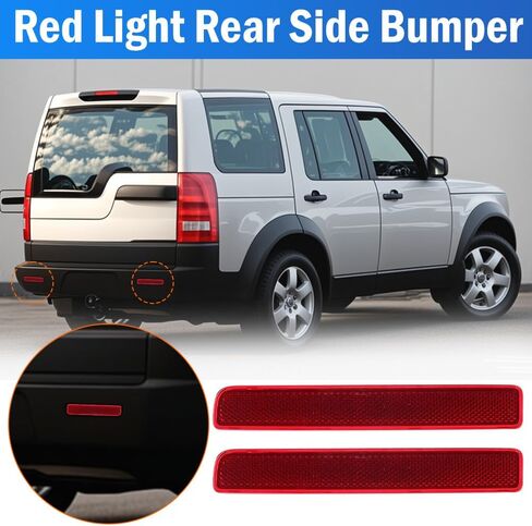 العاكس الخلفي المصد XFF500030 ، متوافق مع Land Rover LR3 Discovery 3 2005-2009 ، LR4 4 2010-2016 ، متوافق مع Range Rover Sport 2010-2013 ، ضوء عاكس المصد الخلفي in Saudi Arabia