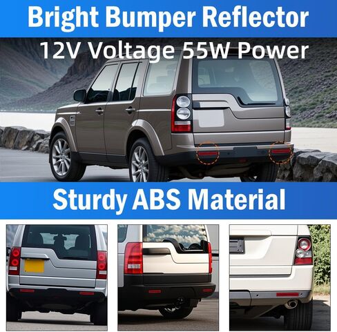 العاكس الخلفي المصد XFF500030 ، متوافق مع Land Rover LR3 Discovery 3 2005-2009 ، LR4 4 2010-2016 ، متوافق مع Range Rover Sport 2010-2013 ، ضوء عاكس المصد الخلفي in Saudi Arabia
