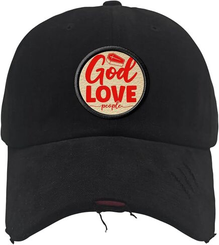 God Love People Jesus Bible Golf Hat Trendy Outdoor Hat Gifts for Grandpa Who Like Embroidered,Outdoor Hat Suitable for Outdoor Activities in Saudi Arabia