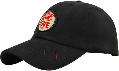 God Love People Jesus Bible Golf Hat Trendy Outdoor Hat Gifts for Grandpa Who Like Embroidered,Outdoor Hat Suitable for Outdoor Activities in Saudi Arabia
