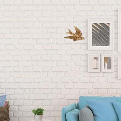 Imikeya 3pcs Bird Wall Wall Home Home Ornament Swallow Art Crafts Swallow Wall Art Wall Hanging Craft Wall Arcors in Kuwait