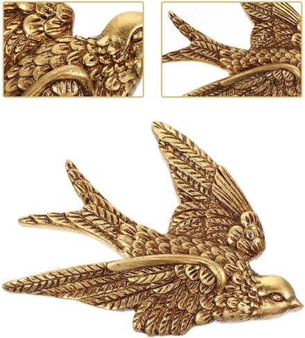 Imikeya 3pcs Bird Wall Wall Home Home Ornament Swallow Art Crafts Swallow Wall Art Wall Hanging Craft Wall Arcors in Kuwait