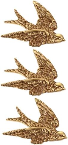 Imikeya 3pcs Bird Wall Wall Home Home Ornament Swallow Art Crafts Swallow Wall Art Wall Hanging Craft Wall Arcors in Kuwait