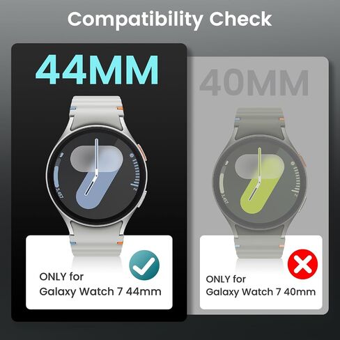 Goton 3 in 1 Waterproof Case and Band for Samsung Galaxy Watch FE(2024) 5 4 40mm, 360° Protective Hard PC with Tempered Glass Screen Protector for Galaxy Watch Cover Bumper Accessories, Matte Black in Kuwait