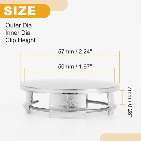 4 Pcs 57mm 2.24" OD - Universal Car Wheel Hub Center Caps - Car SUV Trucks Auto Hub Covers Scratch Resistant Rustproof - Durable Plastic Chrome Silver Tone in Saudi Arabia