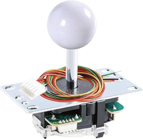 عصا التحكم SANWA JLF-TP-8YT Arcade (كرة علوية سوداء) - ممتازة، عالية الدقة، عناصر تحكم سريعة الاستجابة، متوافقة مع منصات متعددة - مثالية لعشاق الألعاب، لألعاب Arcade Jamma 4 و8 طرق قابلة للتعديل in Kuwait