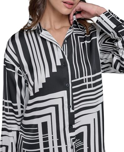 KARL LAGERFELD Women's Oversized Printed Blouse in Saudi Arabia