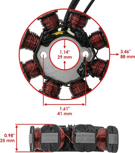 Caltric Stator و Gasket متوافق مع Kawasaki KLX110 KLX110A 2003-2009 / Britz R AN112D 2008-2011 in Saudi Arabia