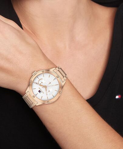Tommy Hilfiger Women's Quartz Multi-Function Watch with Silver White Dial (Model: 1782682) in Saudi Arabia