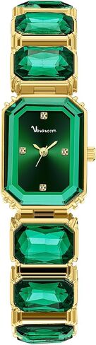 Luxury Women’s Crystal Bracelet Watch Elegant Rectangular Minimalist Dial Diamond Bangle Band Waterproof Fashion Dainty Ladies Quartz Watches Ladies Gift in Saudi Arabia