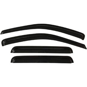 Tape on Outside Mount Window Visors Compatible with 1999-2004 Jeep Grand Cherokee, Rain Wind Guard 4PCS - Acrylic by IKON MOTORSPORTS, 2000 2001 2002 2003