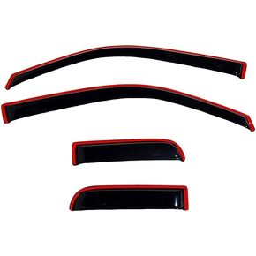 Auto Ventshade [AVS] In-Channel Ventvisor / Rain Guards | Fits 2022 - 2024 Toyota Tundra Double Cab- Smoke, 4 pcs. | 194704