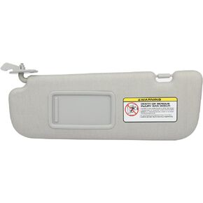 cciyu Gray Windshield Sun Visor Mirror Left Driver Side Replacement fit for Hyundai Elantra 2011-2015 Automobile Sun Visor Assembly