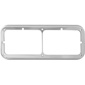 GG Grand General 87591 Chrome Plastic Dual Headlight Bezel without Visor for Pete,KW,FLT