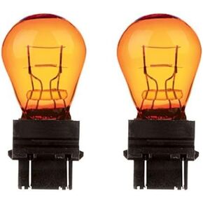 CEC Industries #3457NA (Amber) Bulbs, 12.8/14 V, 28.16/8.26 W, W2.5x16q Base, S-8 shape (2-pack) …