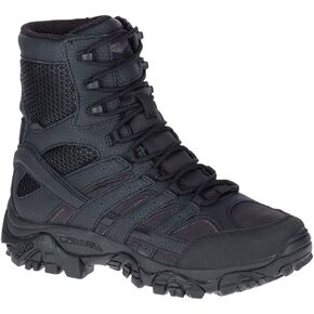 Merrell Mens Moab 2 8" Tactical Waterproof Military Boot, Black, 15