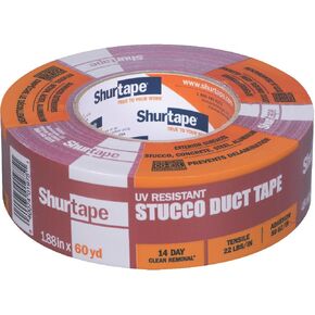 Shurtape PC 667 Specialty Grade, Outdoor Stucco Duct Tape, 48mm x 55m, Red, 1 Roll (100526)
