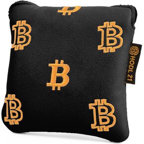 Bitcoin Golf Putter Cover for Blade and Mallet Putters - Golf Headcovers for Club Protection - HODL 21 Golf Accessories