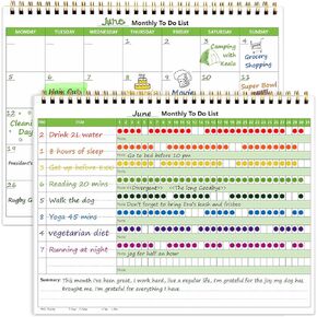 UpUDo Weekly Planner with Calendar, 160 pages Habits Tracker Journal Organizers-4.3"x5.8" Portable Notebooks