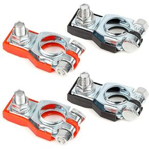 4 قطع أطراف بطارية لنيسان - متوافقة مع ماكسيما، روج، سينترا، مورانو - تتضمن أطراف موجبة وسالبة مع أغطية بلاستيكية - تحل محل 243407F000 و243407F001 in Kuwait