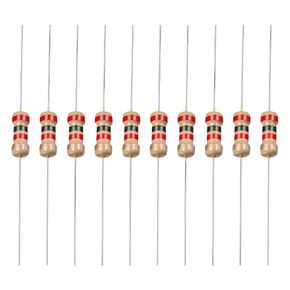 YOKIVE 100 PCS Carbon Film Resistors, 1/4W 2K Ohm 5% Tolerances Resistor, Good for DIY Electronic Projects (4 Color Band, 1.77x0.09-Inch)