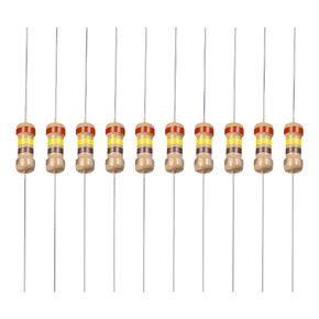 YOKIVE 50 PCS Carbon Film Resistors, 1/4W 240 Ohm 5% Tolerances Resistor, Good for DIY Electronic Projects (4 Color Band, 1.77x0.09-Inch)