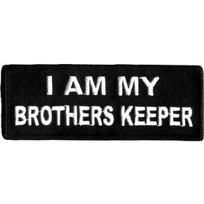 e specialties I AM MY BROTHER'S KEEPER Embroidered Rectangular Patch - 1 pc