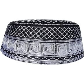 3pcs Muslim Mens Prayer Kufi Turkish Hat Islamic Topi Skull CapIslam Headwear Cap Ramadan Eid Gift