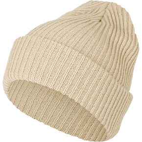 WITHMOONS Knitted Ribbed Beanie Hat Basic Plain Solid Watch Cap AC5846