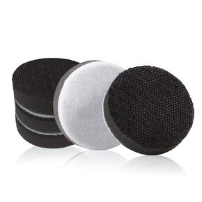 5 Pack 3 Inch (75mm) Hook and Loop Soft Foam Buffering Pad No Hole Sponge Cushion Buffer Backing Pad Thick Foam Sanding Pads for Orbital Sander Soft Interface Pad