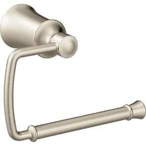 Moen YB2108BL Dartmoor Single Post Toilet Paper Holder, Matte Black