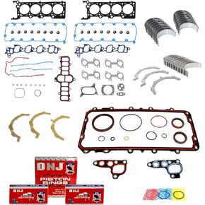 DNJ RRK4155A Engine Re-Ring Kit for 2002-2003 / Ford/F-150/4.6L / SOHC / V8 / Cu.281 / Vin 6