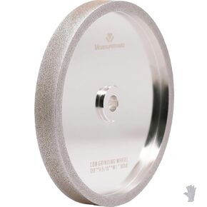 CBN Grinding Wheel 8 inch 180 Grit,1" Wide,5/8" Arbor,Suitable for All Kinds of 8 inch Bench Grinders,for Sharpening High Speed Steel Tools Woodturning Tools
