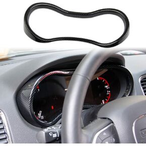 Carbon Fiber Dashboard Meter Panel Frame Cover Trim Interior Decoration Accessories for Dodge Durango (2014-2020)